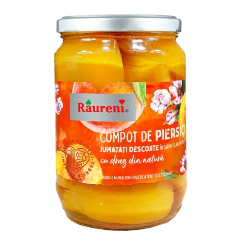 Compot piersici 720g, Raureni
