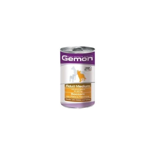 Monge Hrana Umeda Pentru Caini, Gemon Medium Adult, Pui Si Curcan, 1250 g