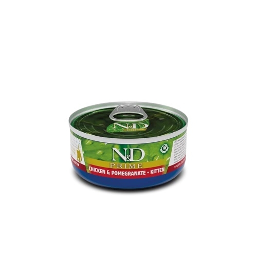 Hrana umeda Pisicute, cu pui si rodie, 70 g, N&D Prime Kitten