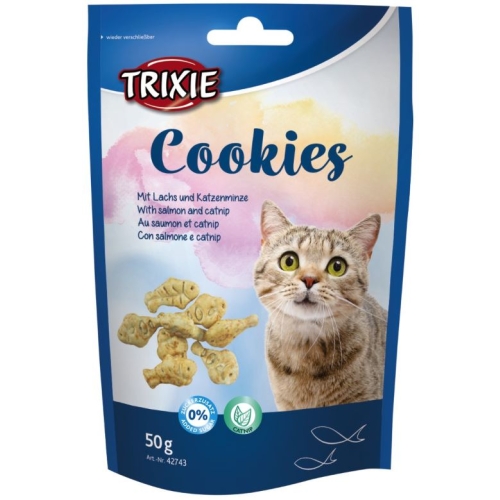 Recompense Pentru Pisici, Cookies Cu Somon Si Catnip, 50 g, 42743