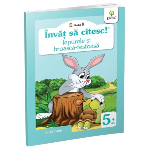 Invat sa citesc! Nivelul 0. Iepurele si broasca-testoasa - adaptare dupa Esop