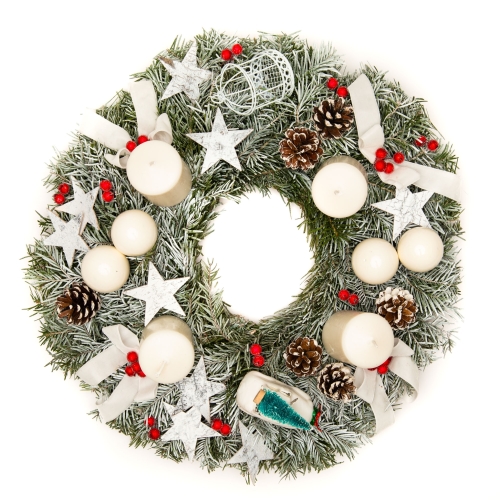 Coronita Brad Natural Delicii Albe, 40 cm