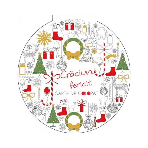 Craciun Fericit! Carte de colorat