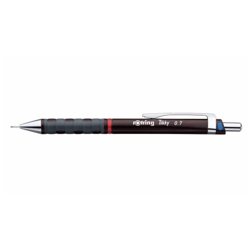 Creion mecanic Rotring Tikky III Original, corp plastic si vanf metalic 0. 7mm, bordeaux, RO502107