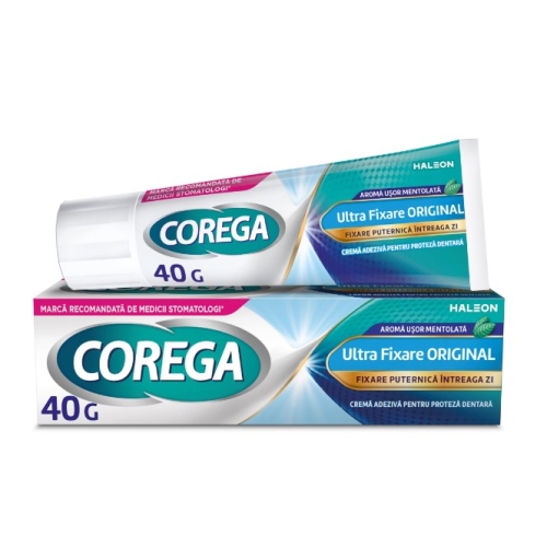 Crema adeziva pentru proteza dentara Ultra Fixare Original 40 g, Corega 