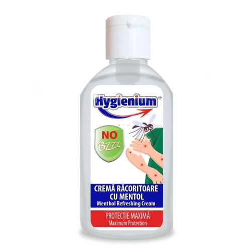 Hygienium Crema racoritoare cu mentol, anti tantari No bzzz, 85 mlpe grupdzc.ro✅. Descopera gama copleta de produse la oferte speciale✅!
