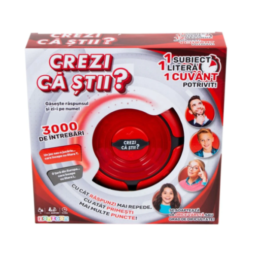 Joc de societate Crezi ca stii - Zi-i pe nume