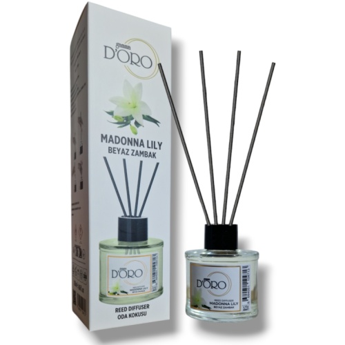 Odorizant camera cu betisoare aroma de Crin Alb, 120 ml, gamma D'ORO