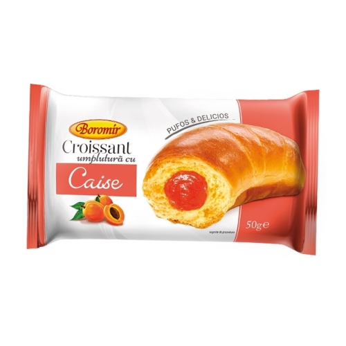 Croissant cu crema de caise, 50 g, Boromir