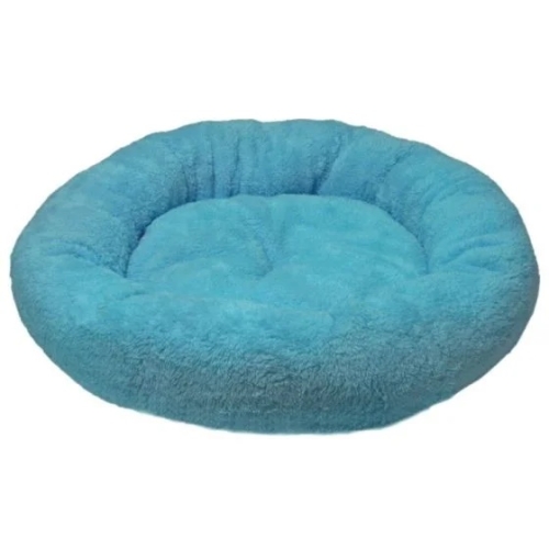 Culcus Deluxe Rotund Plush S 52x9 cm Albastru 4DOG 