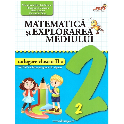 Matematica si explorarea mediului. Culegere, clasa a II-a - Valentina Stefan-Caradeanu. Auxiliar scolar editura Joy