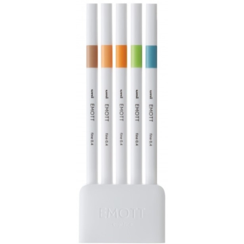 Set 5 culori naturale Fineliner, Emott (F422)