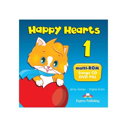 Curs limba engleza Happy Hearts 1 Multi-ROM - Jenny Dooley, Virginia Evans