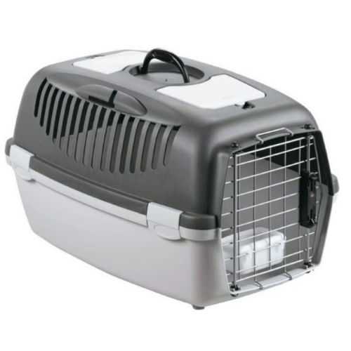 Cusca transport Gulliver 2, Gri, Usa metalica, 55 x 36 x 35 cm, Stefanplast