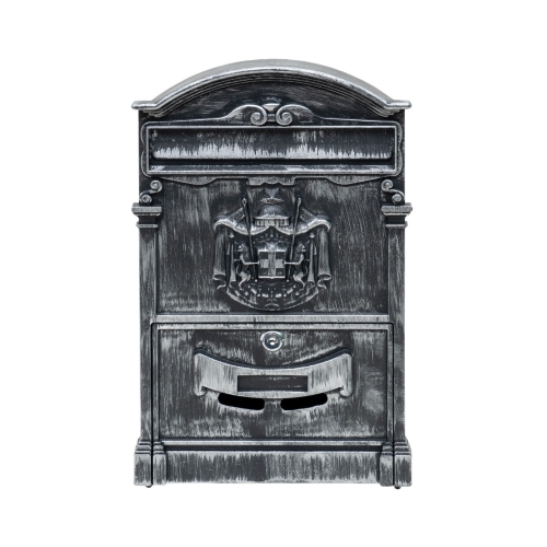 Cutie postala metalica pentru exterior, 410x260x90mm, argintiu, Zilan