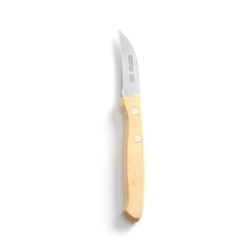 Cutit pentru decojire cu lama inox 6 cm si maner din lemn, lungime cutit 16.5 cm, Hendi