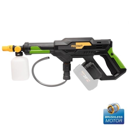 Aparat de spalat cu presiune pe acumulator PROCRAFT CW20  30 bar, 20V/4Ah, brushlesss, NU CONTINE ACUMULATOR SI INCARCATOR