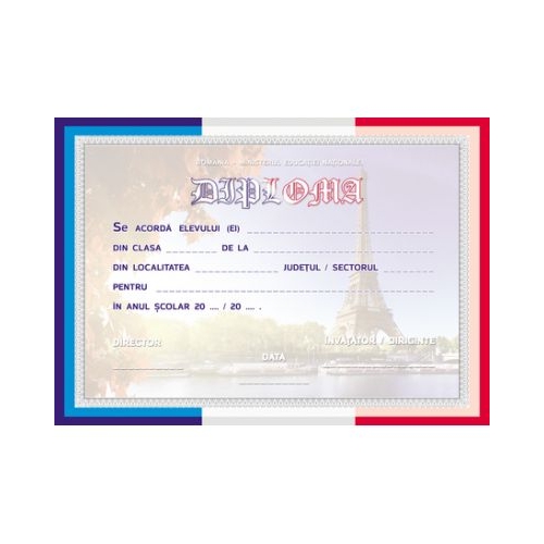 Diploma scolara FRANCEZA (DLFD022)
