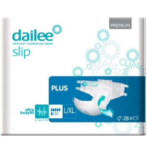 Scutece Premium adulti marimea L/XL 120-170 cm, 28 buc Dailee Slip Plus Scutece si servetele adulti Dailee grupdzc