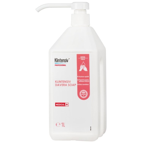 Sapun dezinfectant cu 2% clorhexidina 1L, Davera Soap, Klintensiv