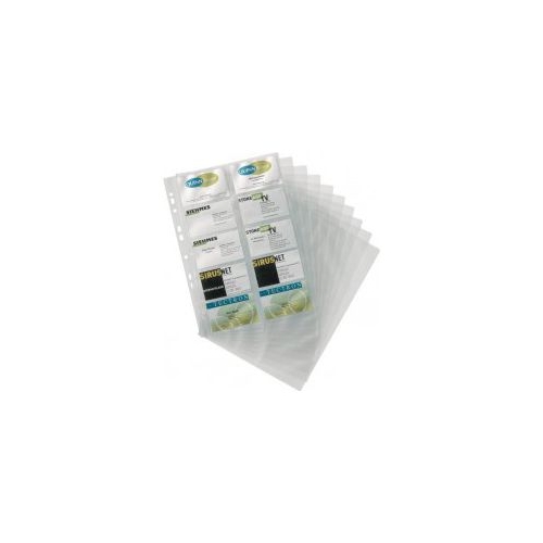 Rezerva clasor pentru carti de vizita Durable, transparent, 200 pozitii. Articole si accesorii papetarie pentru birou