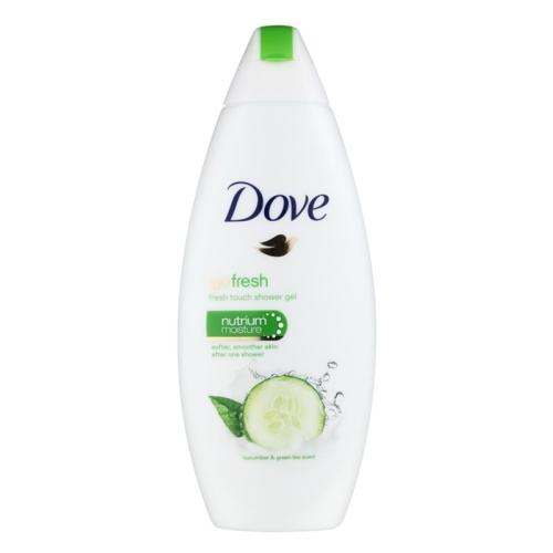 Dove Gel de dus Fresh Touch Cucumber, 250 ml. Produs pentru igiena personala