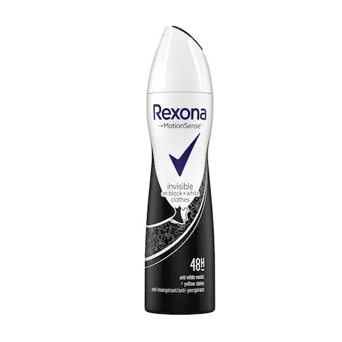 Deodorant antiperspirant spray, 150 ml, Rexona Invisible Black & White