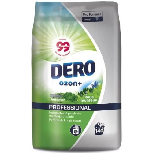 DERO OZON+DETERGENT PUDRA AUTOMAT 10.5KG ROUA MUNTELUI 140 SPALARI