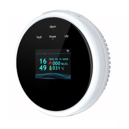 Detector de gaz wireless ANNKE CGQ015, accesoriu suplimentar pentru sistem alarma A113, senzor metan/GPL si temperatura, alerta sonora