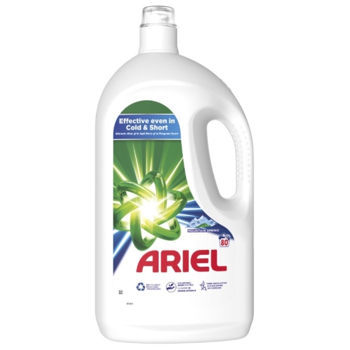 Detergent de rufe lichid 80 spalari, 4 l, Ariel Mountain Spring