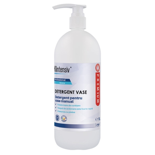 Detergent Profesional de vase manual 1L, Klintensiv