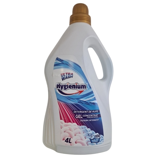 Detergent de rufe/haine, gel concentrat, 100 spalari, 4 L, Hygienium