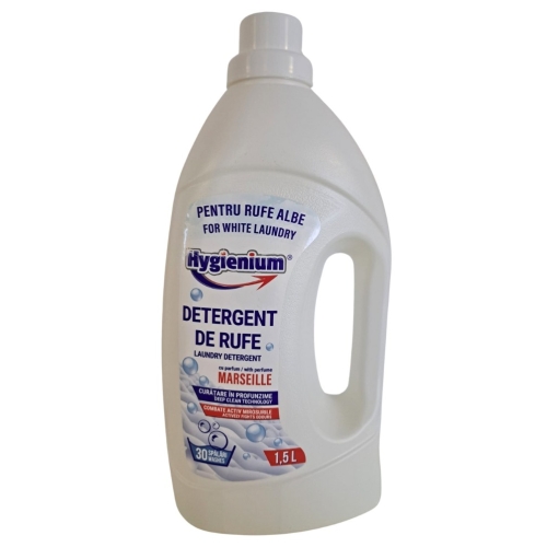 Detergent de rufe/haine albe Marseille, 30 spalari, 1.5 L, Hygienium