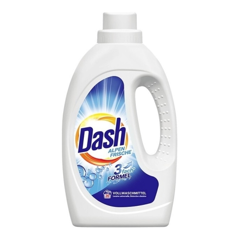 Detergent lichid automat, 20 spalari, 1.1 l, Dash - Alpine Freshness pentru curatarea si igienizarea hainelor si rufelor