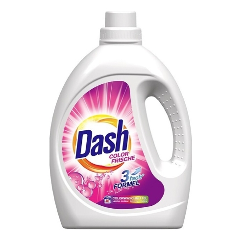 Detergent lichid automat, 40 spalari, 2.2 l, Dash - Color Frische pentru curatarea si igienizarea hainelor si rufelor