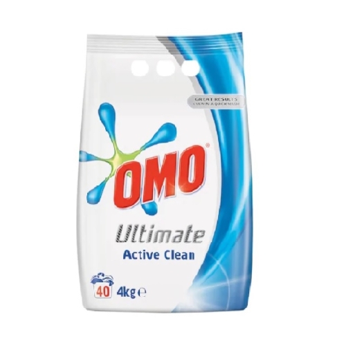 Detergent pudra automat Ultimate Active Clean, 40 spalari, 4kg, Omo	