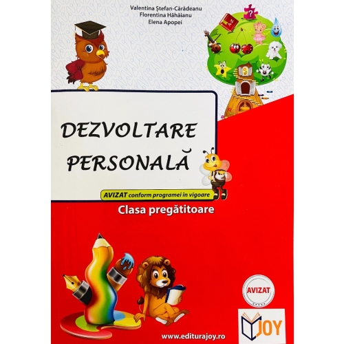 Dezvoltare personala, clasa pregatitoare - Valentina Stefan Caradeanu. Auxiliar scolar editura Joy