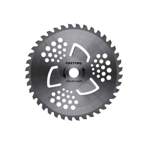 Disc Motocoasa ROTOR, 40T, Vidia cu aripioare, 255x25.4x1.3mm