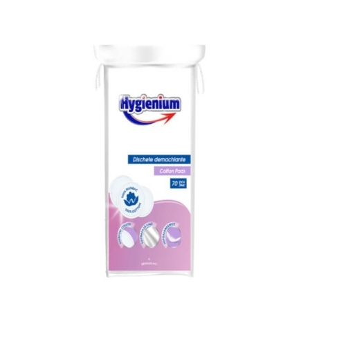 Dischete demachiante, 70 buc, Hygienium Servetele si dischete demachiante Hygienium grupdzc