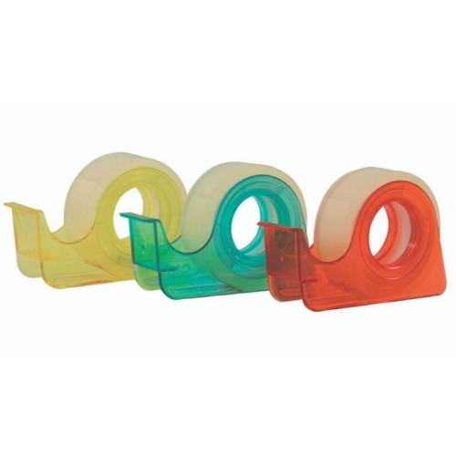 Dispenser birou Ark 1649, pentru banda adeziva, 10mm, diverse culori, plastic