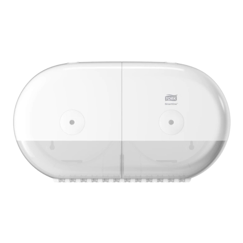 Dispenser hartie igienica SmartOne Twin Mini, Alb, Tork 682000