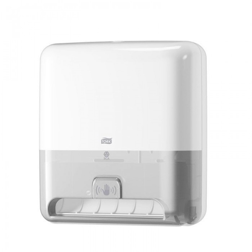 Dispenser rola prosoape hartie cu senzor, Alb, Tork