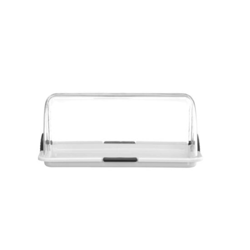 Display Roll-top dublu, HENDI, Alb, 380x260x(H)170mm, Rectangular