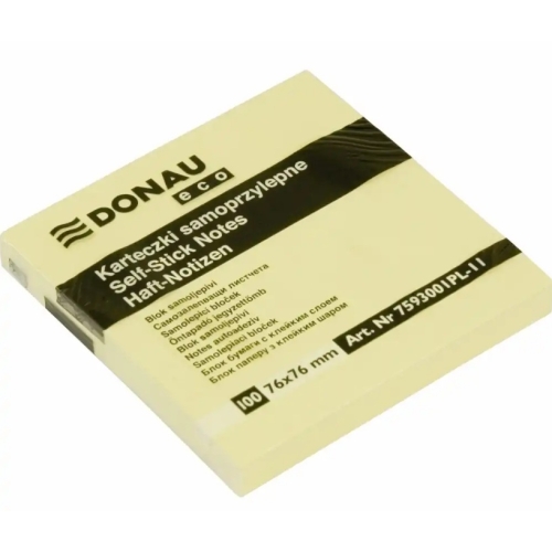 Notite adezive Donau, 76x76mm, 100 file