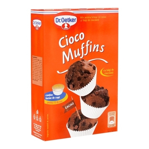 Dr.Oetker Mix pentru Briose Cioco Muffins 295 g