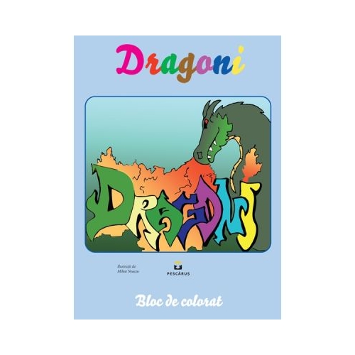 Dragoni - carte de colorat