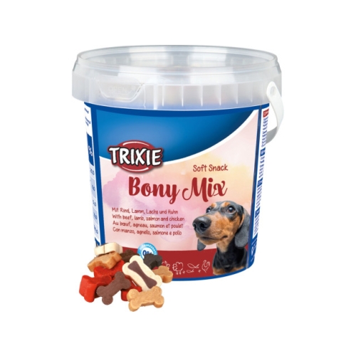 Recompense Pentru Caini, Soft Snack Bony Mix Cu Miel/Somon/Pui, 500 g, 31496