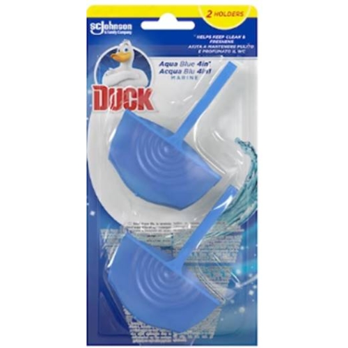 Odorizant toaleta solid 4-in-1, 2x36 g, Duck Aqua Blue 