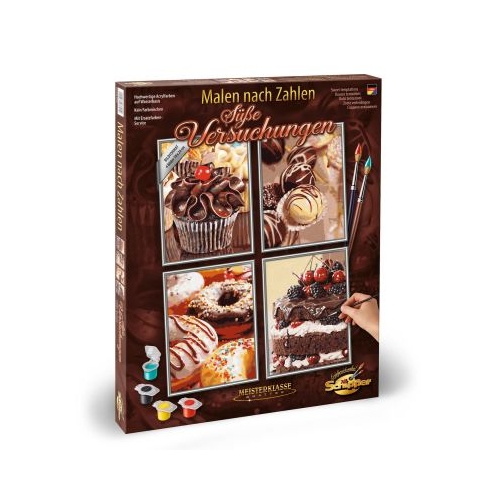 Kit pictura pe numere quatro tentatii dulci, Schipper