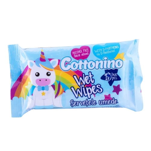 Cottonino Servetele umede pentru copii Blue, 15 buc. Produs pentru igiena persoanala